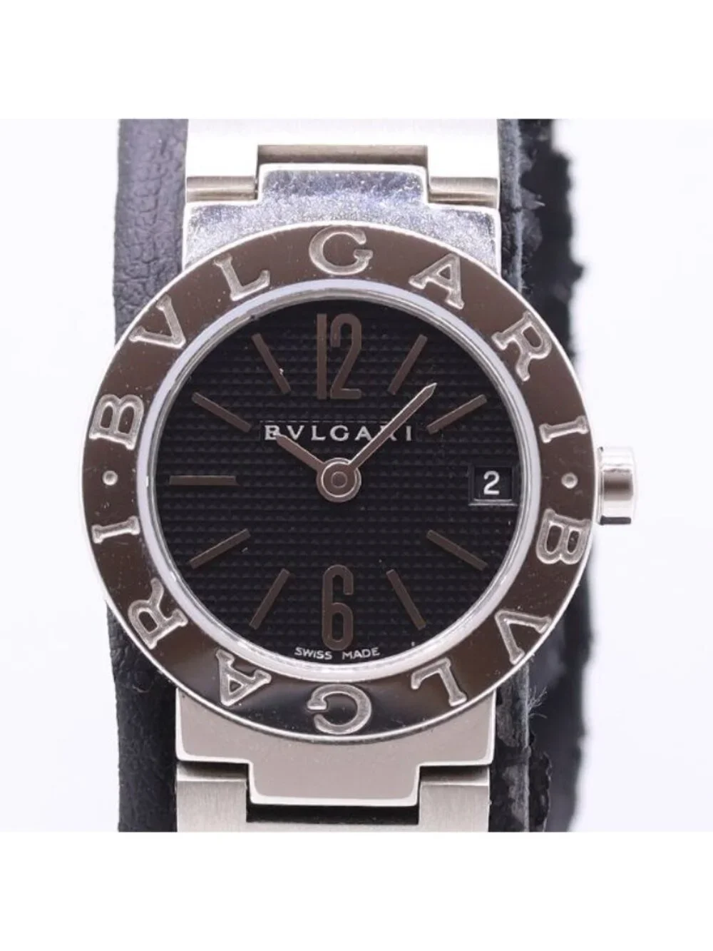 Bvlgari Quartz Date Black Dial Watch
